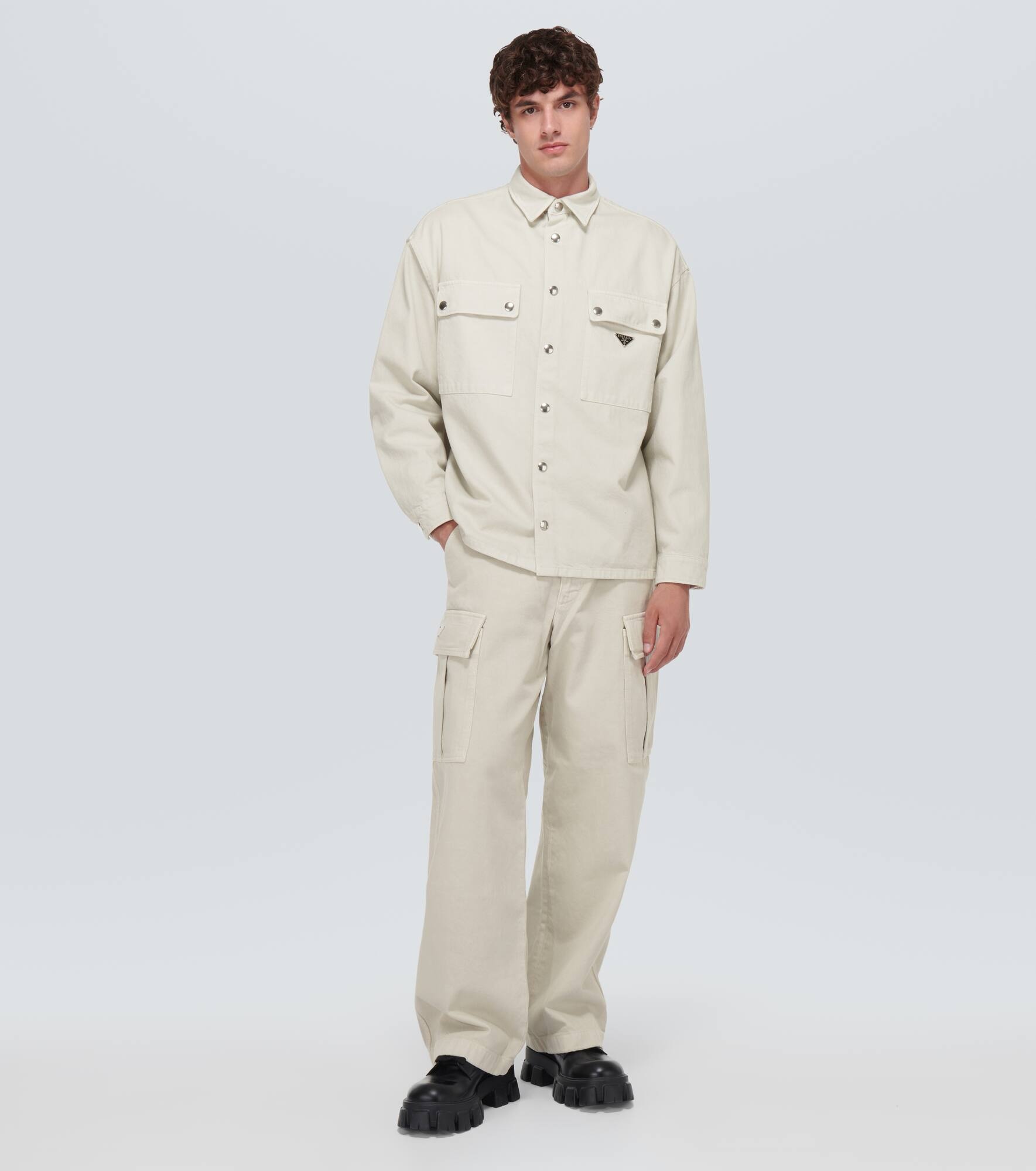 Denim cargo pants - 2
