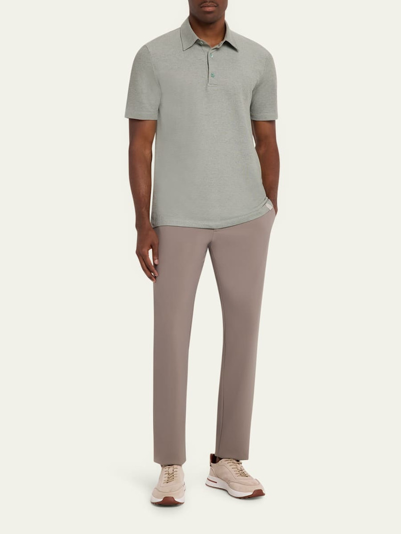 Brioni Men's Jersey Pique Polo Shirt outlook