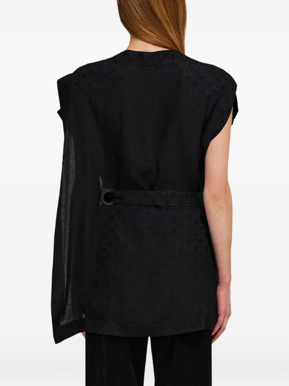 Ferragamo monogram blouse - 4