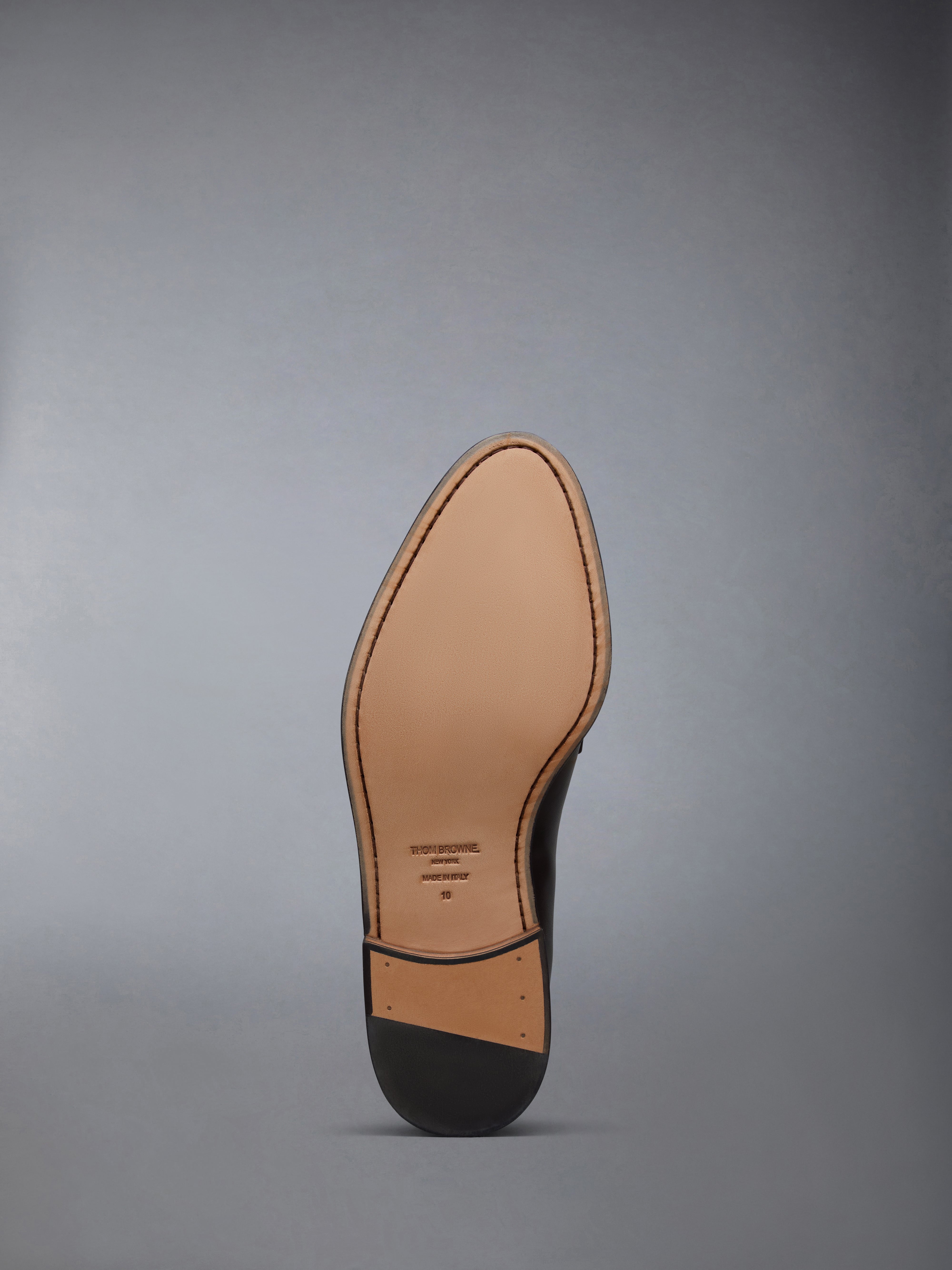 VITELLO CALF LEATHER VARSITY PENNY LOAFER - 6