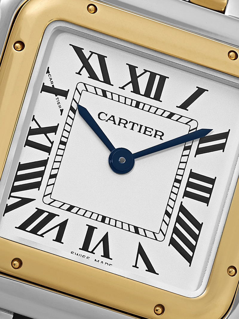 Panthère de Cartier Medium 27mm 18-karat gold and stainless steel watch Gold 5