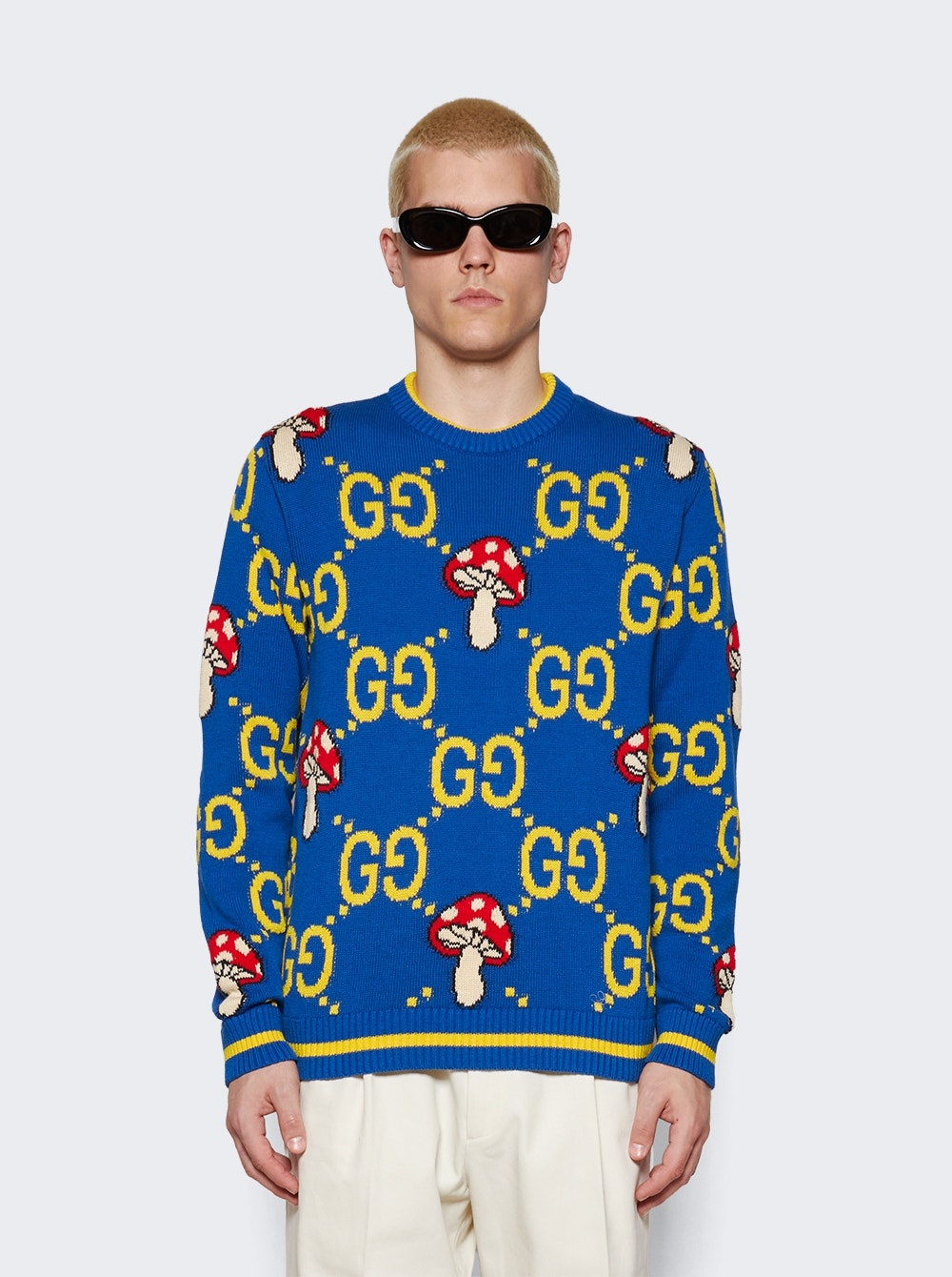 GG Cotton Wool Sweater Blue - 3