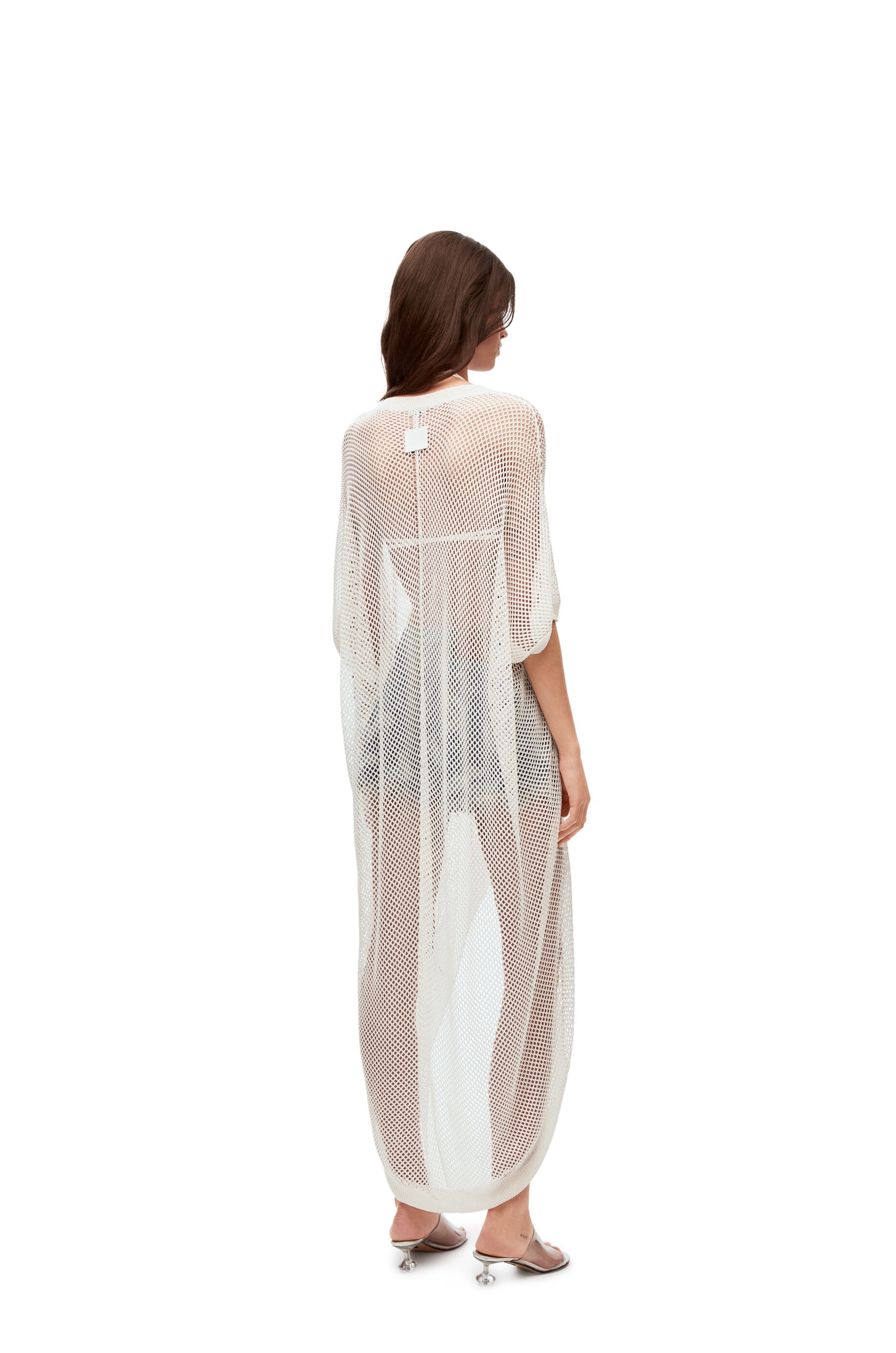 Mesh tunic dress in viscose - 3