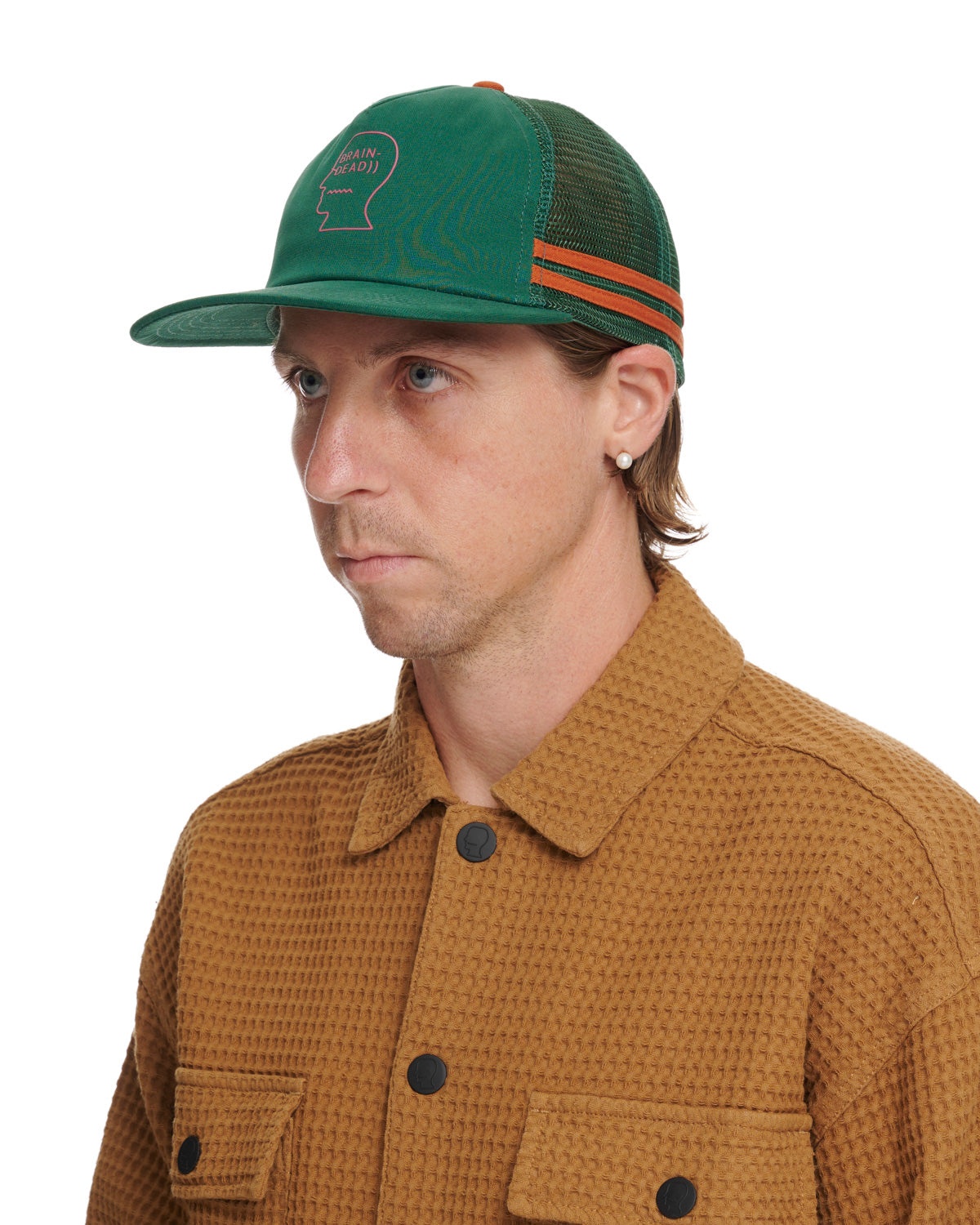 Logohead 5 Panel Trucker Cap - Mallard - 6