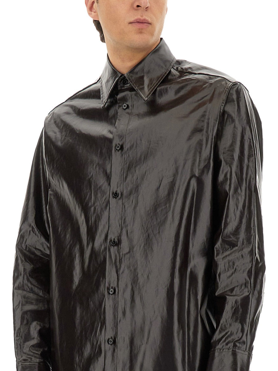 Shiny Linen Shirt - 4