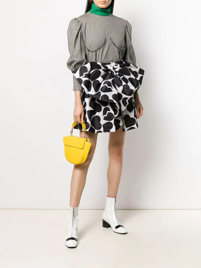 MSGM heart pattern full skirt outlook