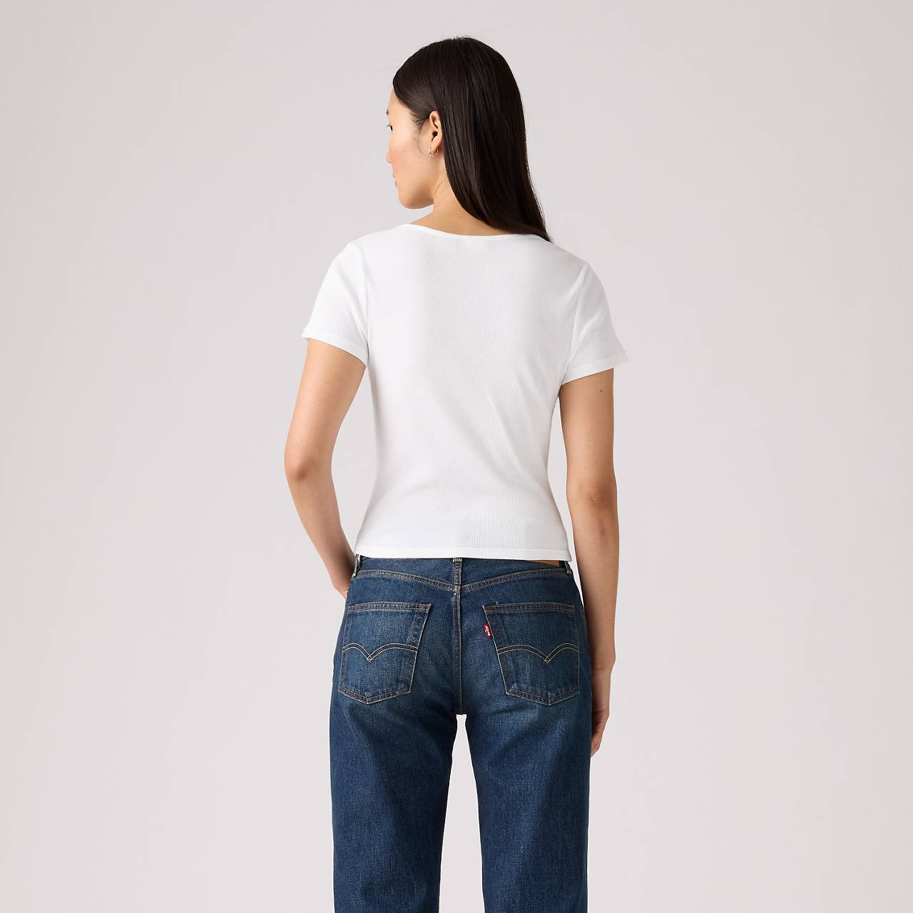 ESSENTIAL SQUARE NECK TEE - 4