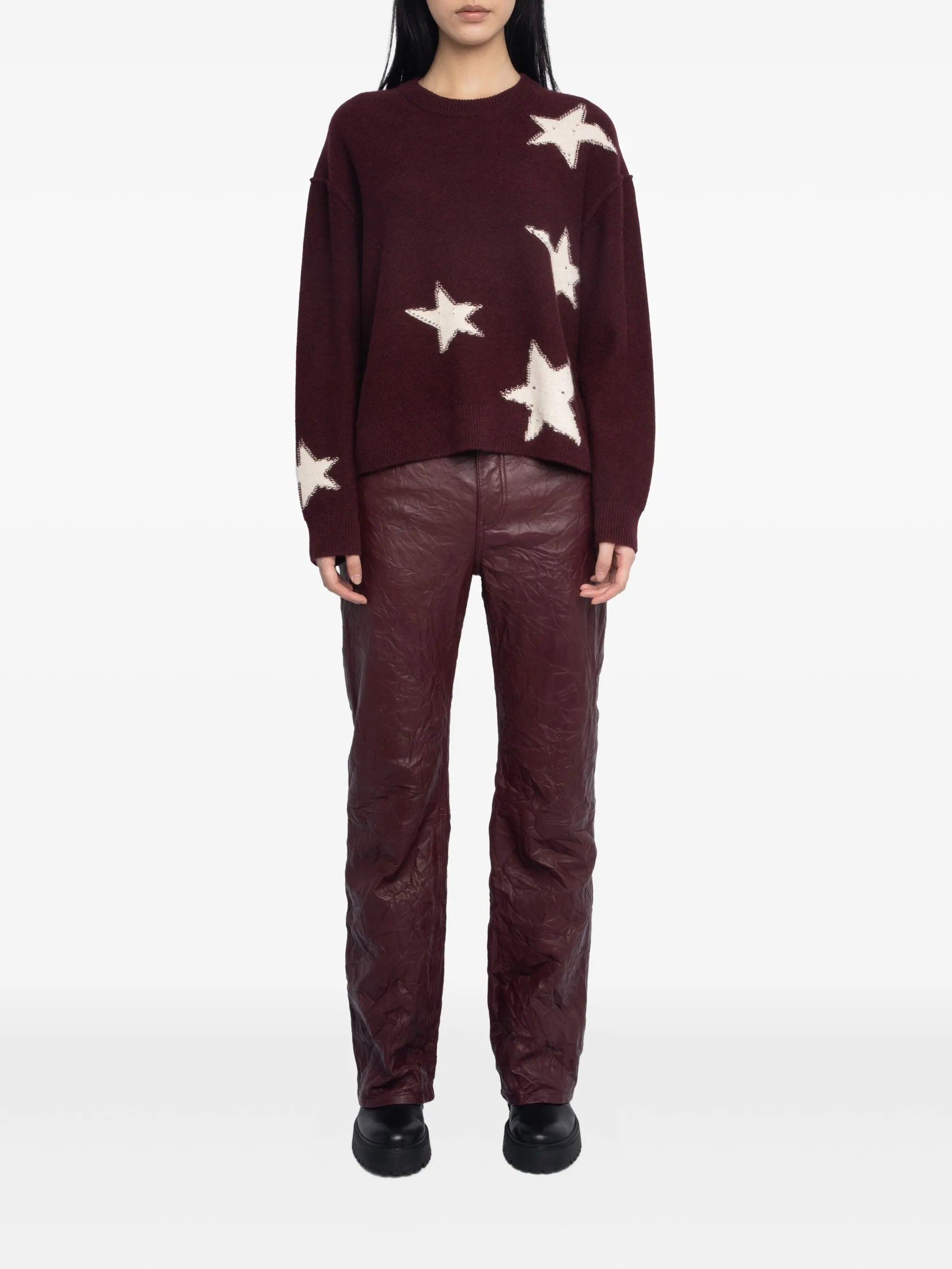 Zadig & Voltaire Star-pattern Cashmere Jumper - 5