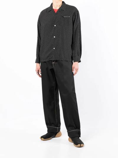 UNDERCOVER polka-dot zip-pocket shirt outlook