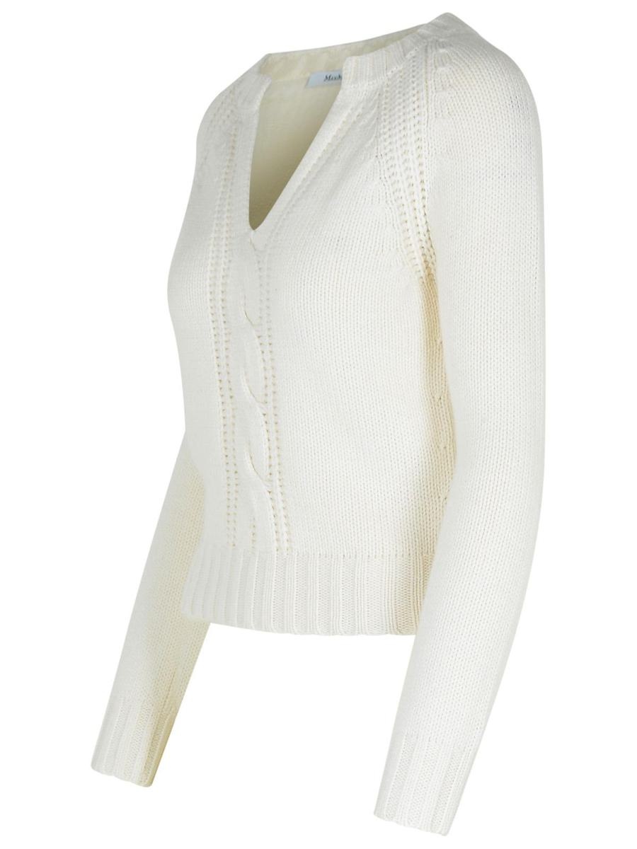 Max Mara 'Cancan' Ivory Cashmere Sweater - 2