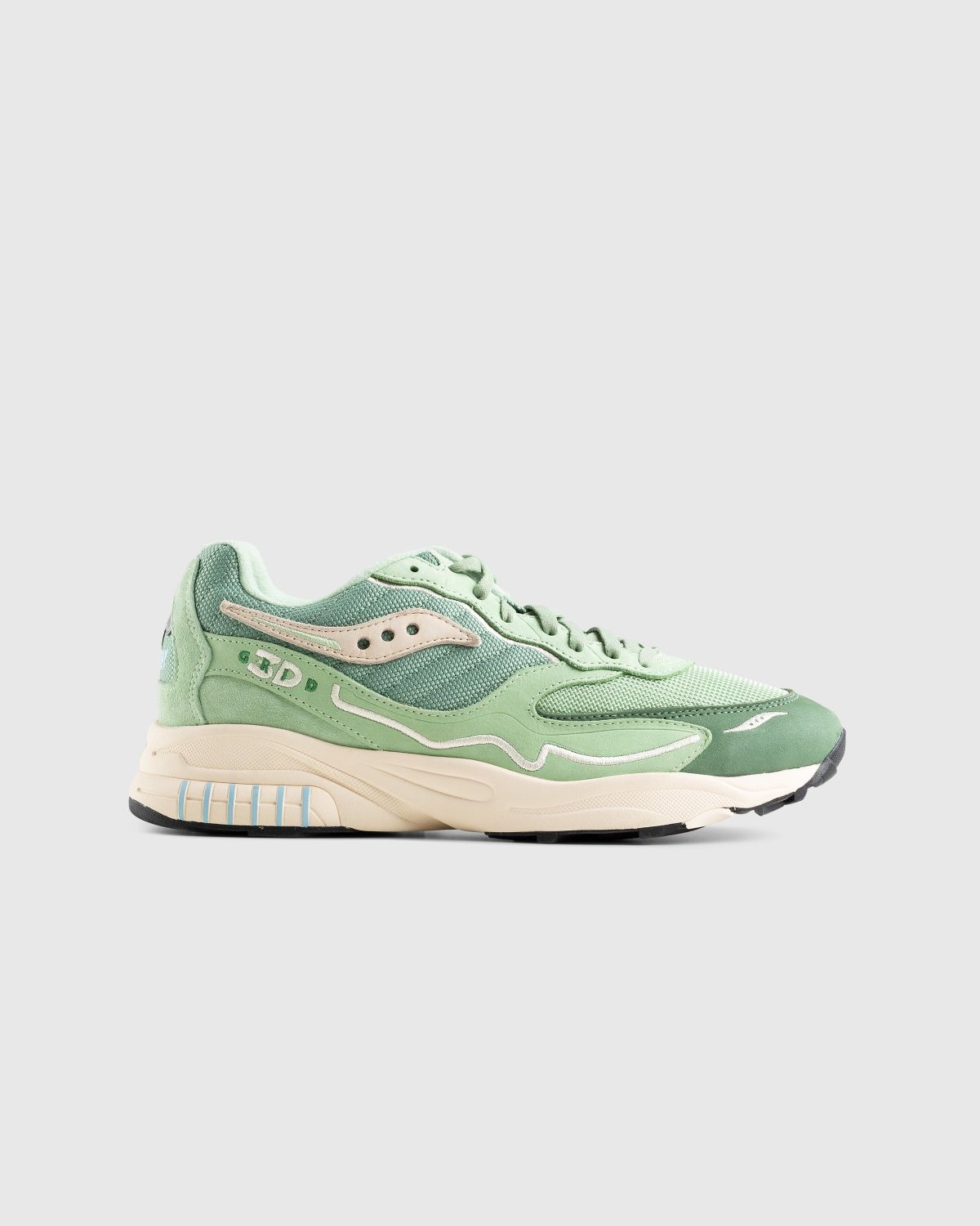 Saucony – 3D Grid Hurricane Green/Cream - 1