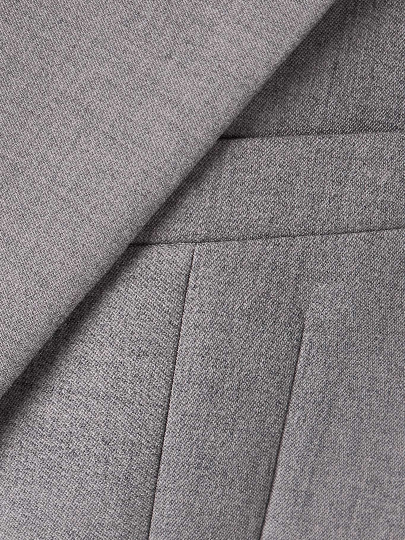Satin-trimmed grain de poudre wool blazer - 6