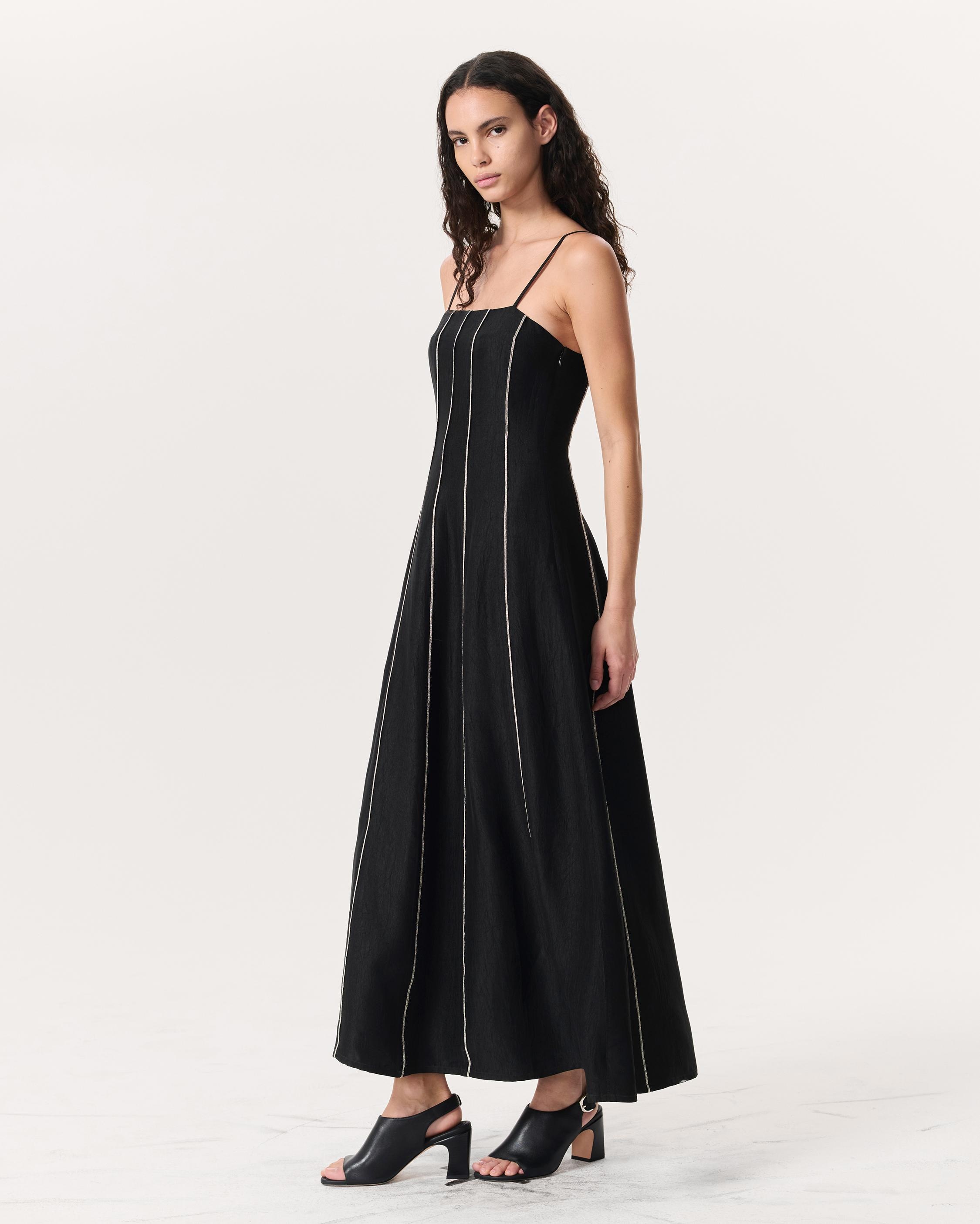 Kennedy Bead-Striped Maxi Dress - 4