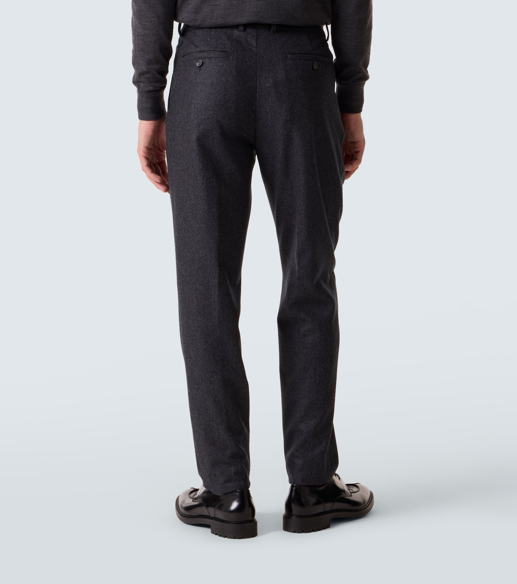 Virgin wool straight pants - 4
