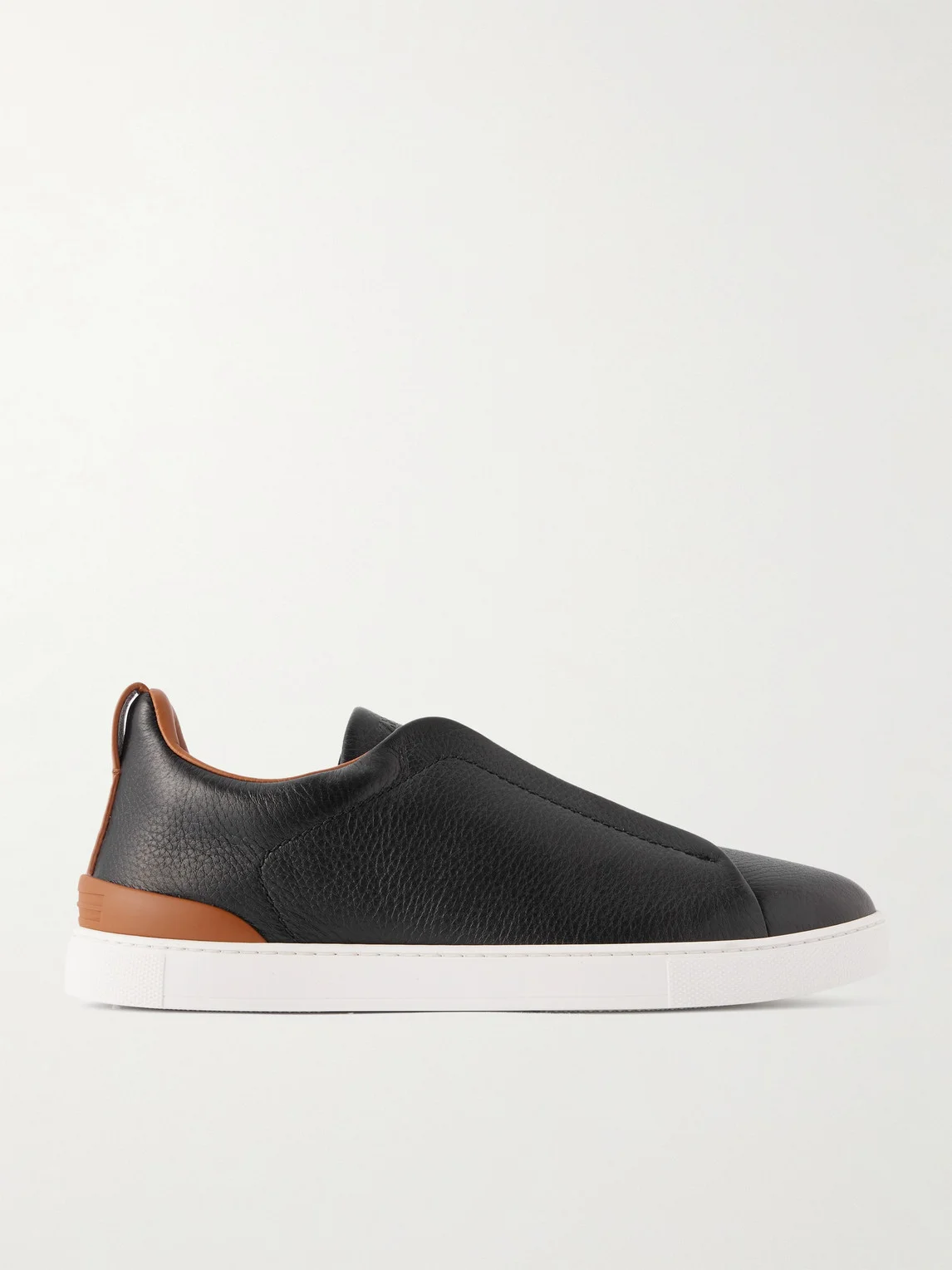 Triple Stitch™ Full-Grain Deerskin Slip-On Sneakers - 1