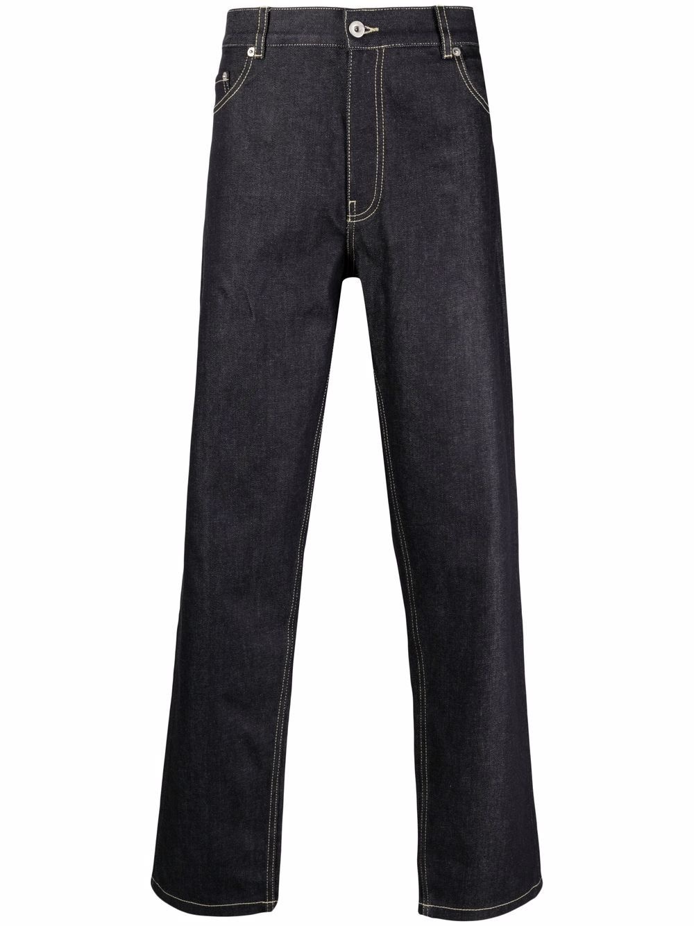 mid-rise straight-leg jeans - 1