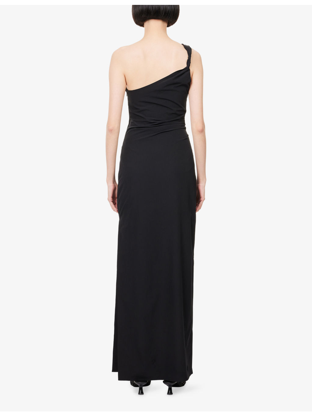 Rossana Asymmetric Stretch-Woven Maxi Dress - 4
