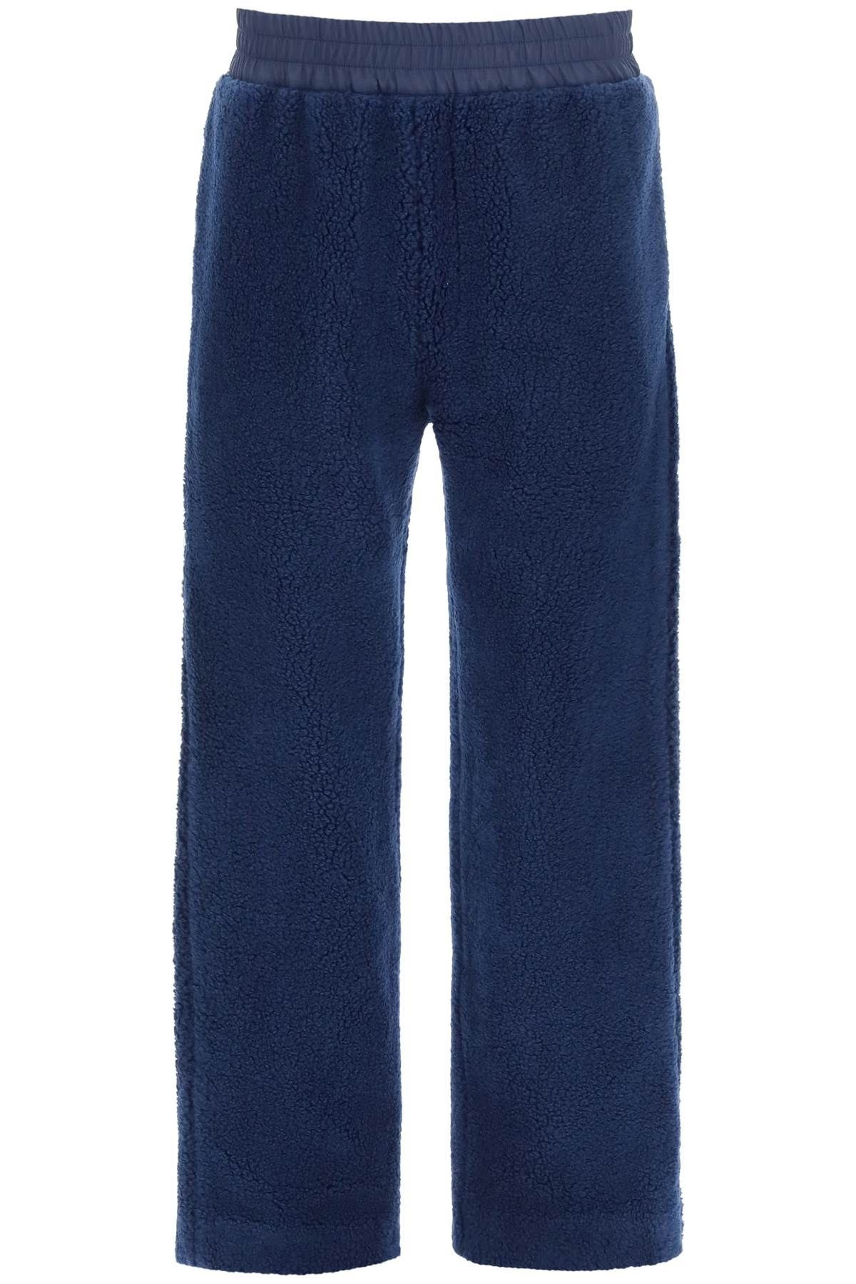 WOOL SILK TEDDY TROUSERS - 1