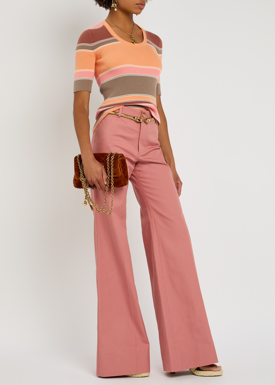Chloe Striped Ribbed Cotton top - 4