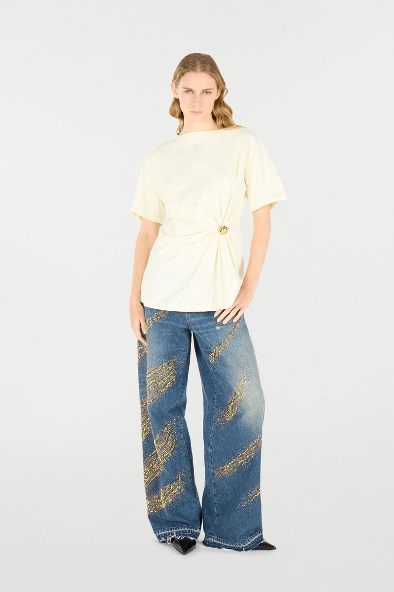 Roberto Cavalli T-Shirt with Jewel Tiger Head outlook