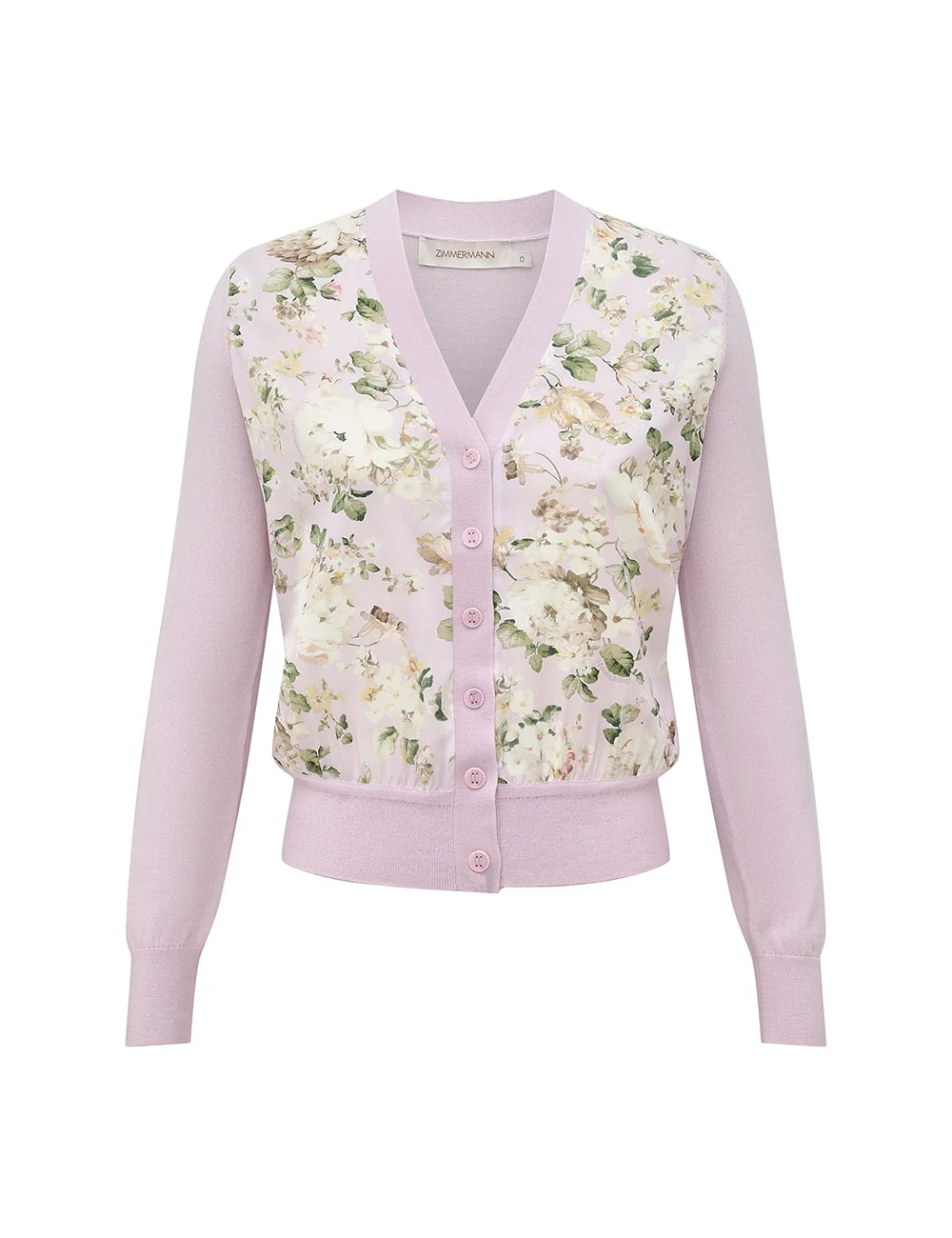CLASH PRINTED SILK CARDIGAN - 1