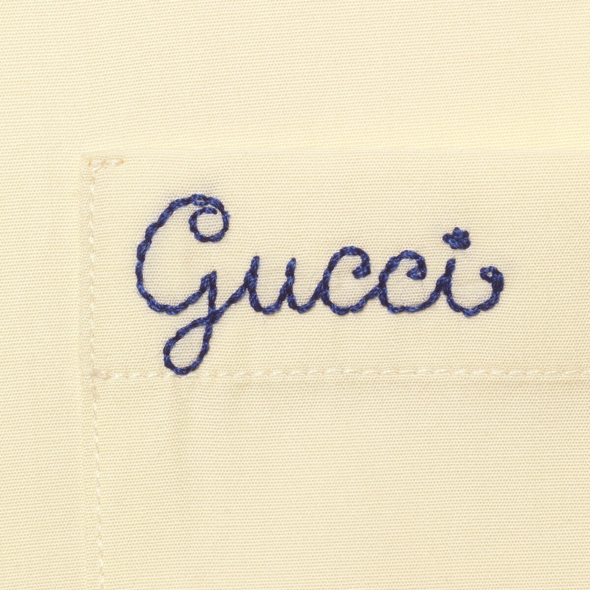 Poplin tailored shirt with Gucci script - 7