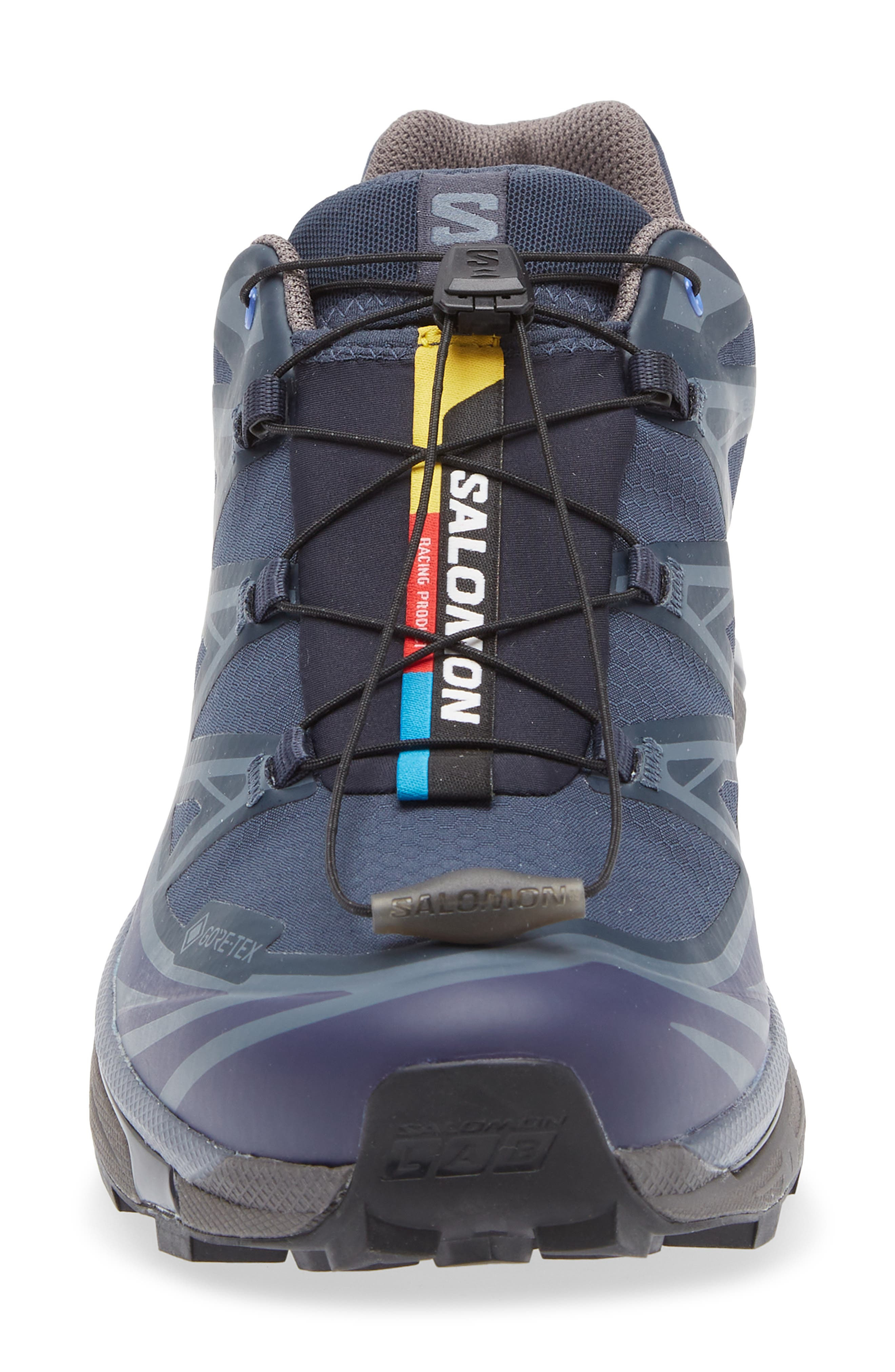 Salomon XT-6 Gore-Tex® Waterproof Sneaker in Blue Nights/Astral Aura/Plum at Nordstrom - 4