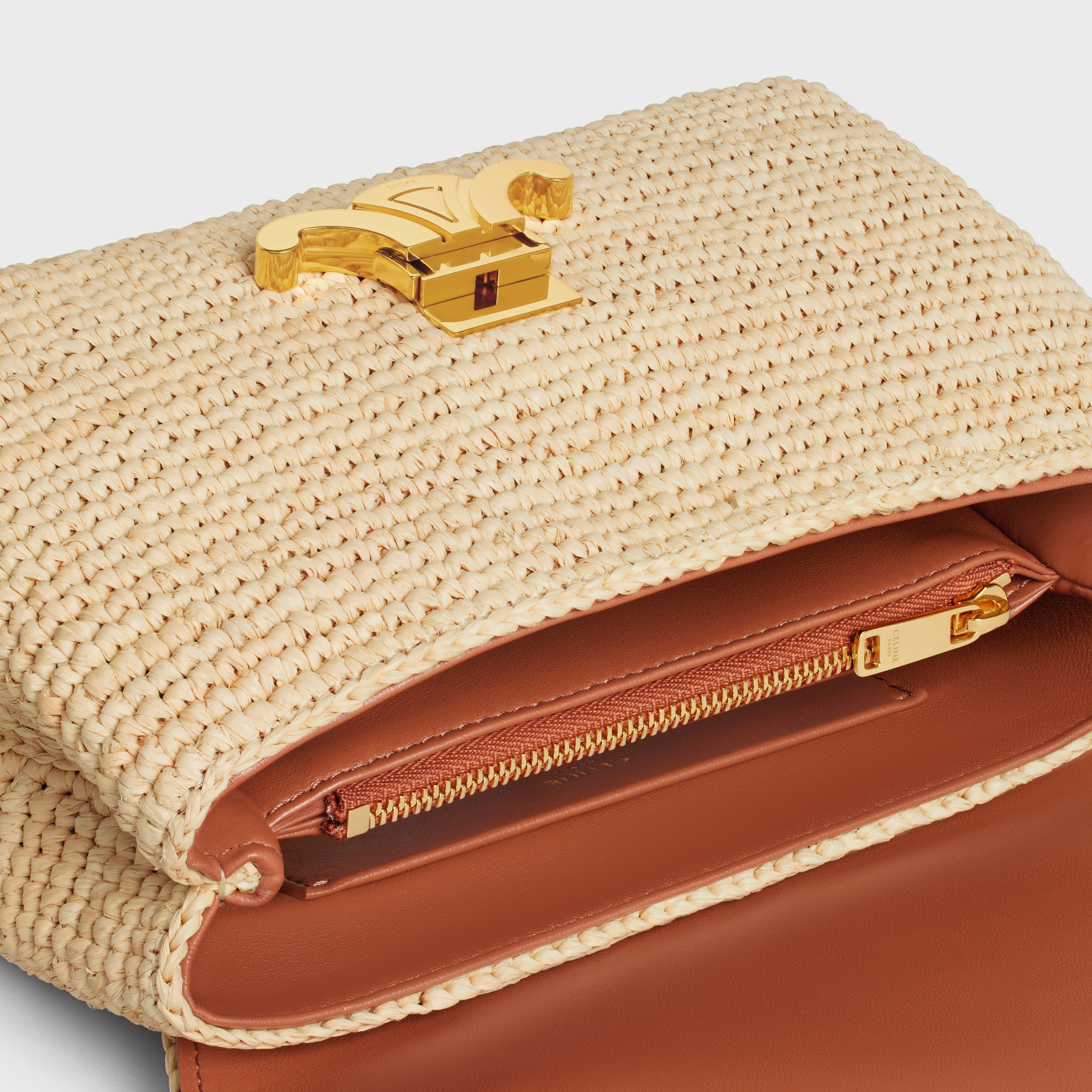 TEEN NINO BAG IN Raffia and calfskin - 4