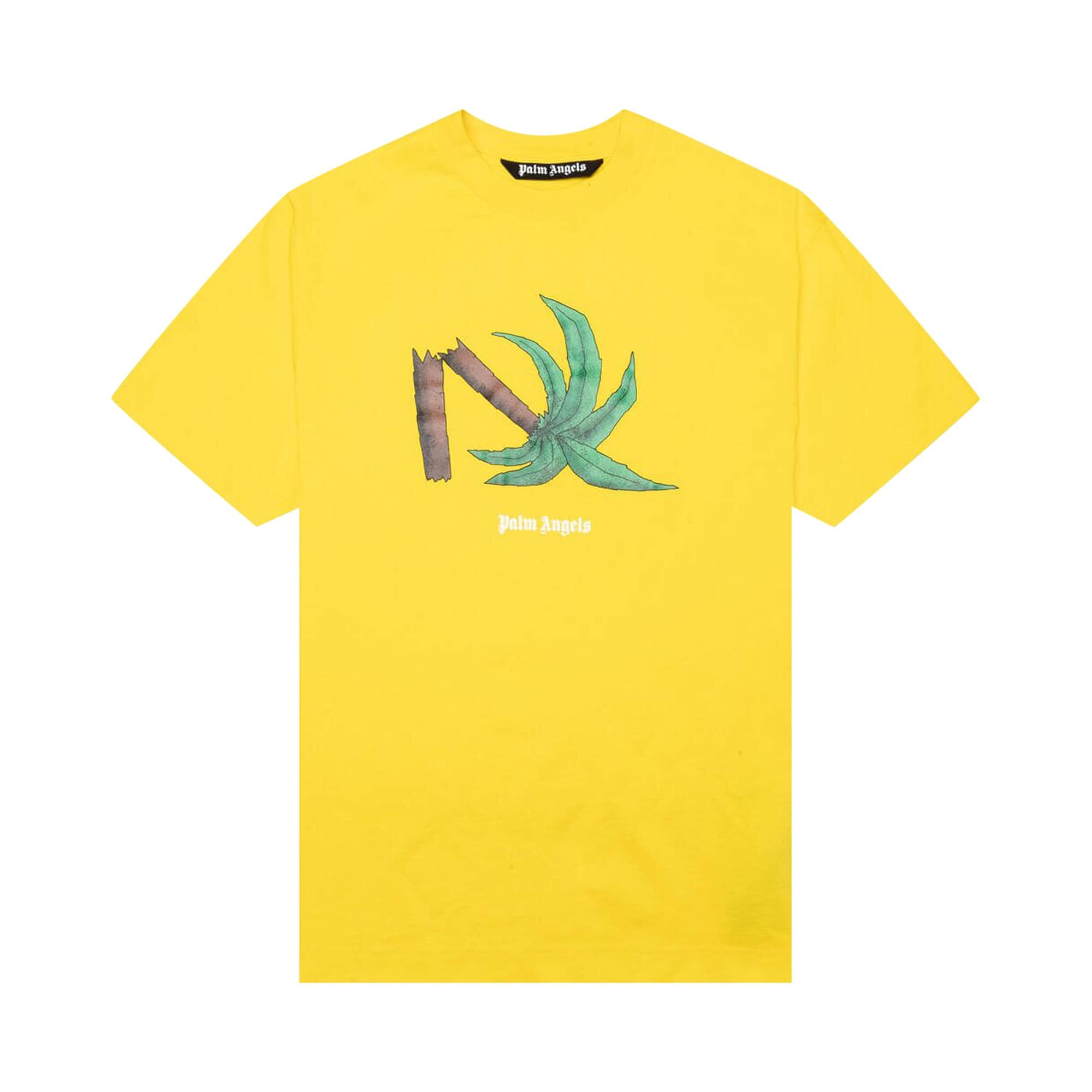 Palm Angels Broken Palm Classic Tee 'Yellow/Green' - 1