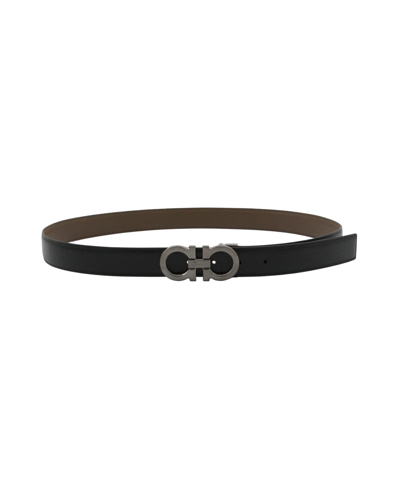 Black Leather Belt - 1