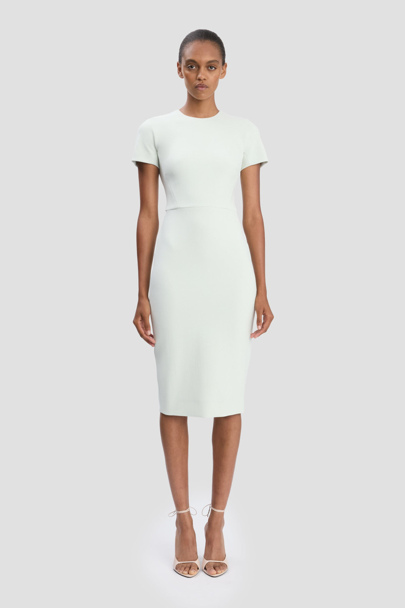 Victoria Beckham T-Shirt Fitted Dress In Aloe outlook