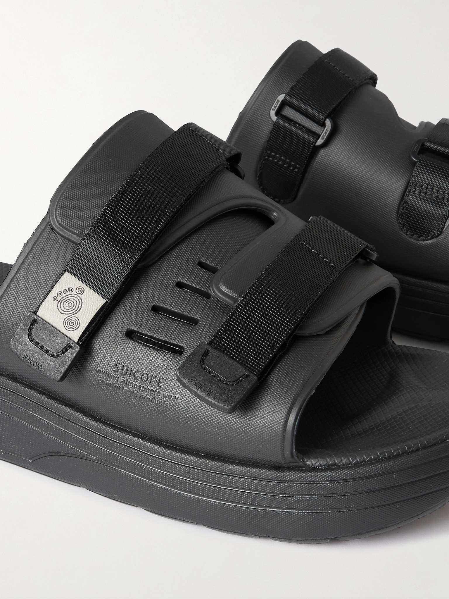 Suicoke Webbing-Trimmed Rubber Slides | REVERSIBLE