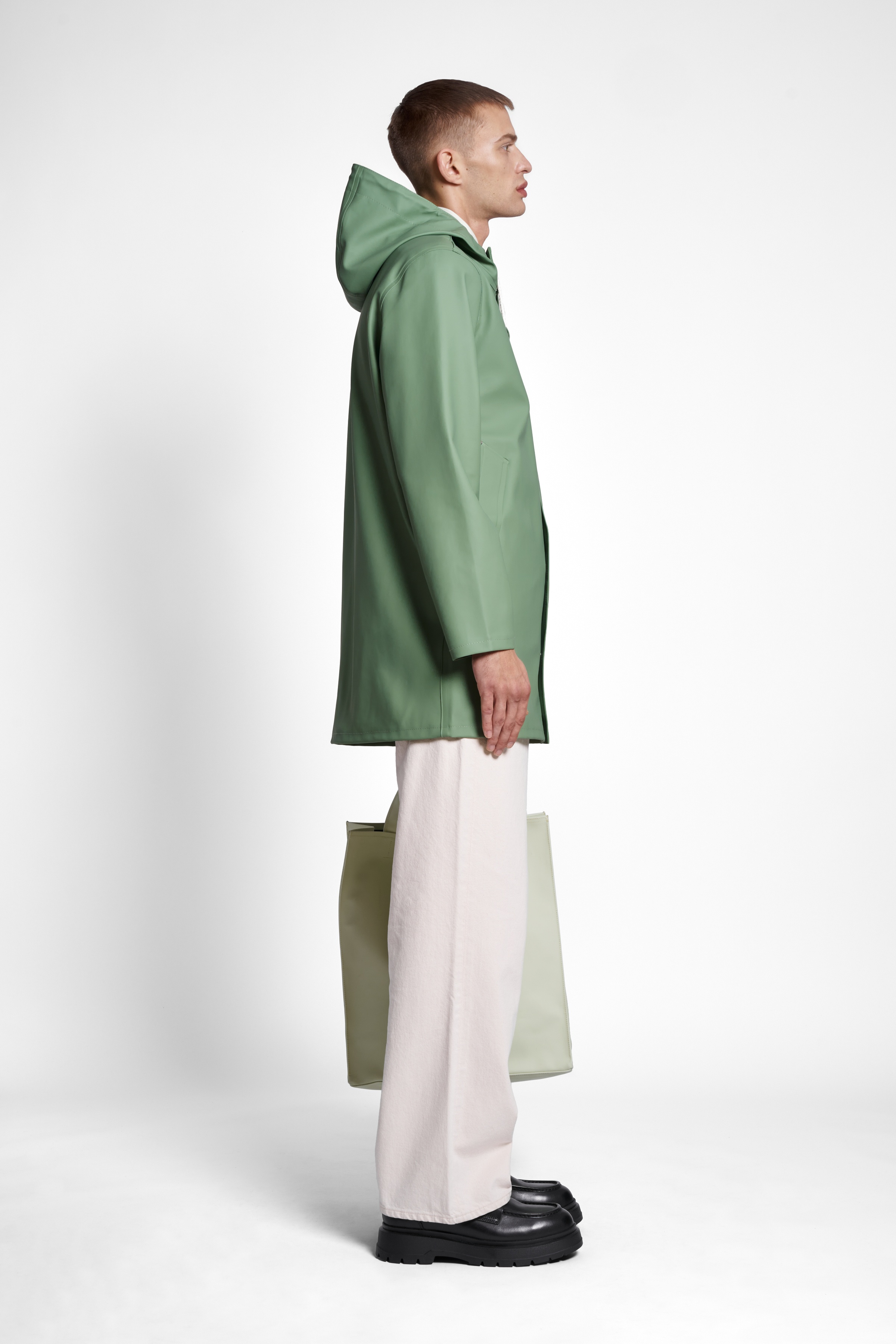 Stockholm Raincoat Loden Green - 3