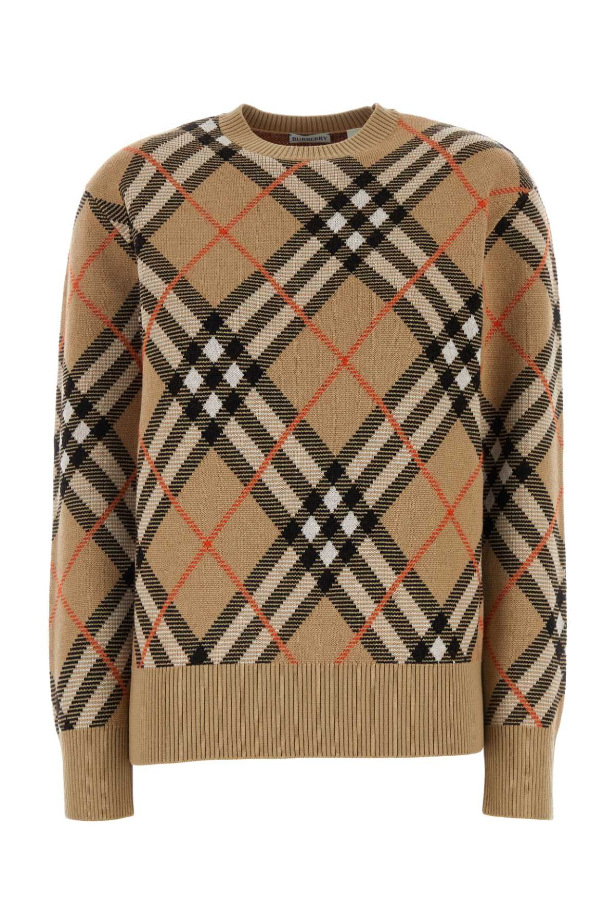 Burberry Women Embroidered Stretch Wool Blend Sweater - 2