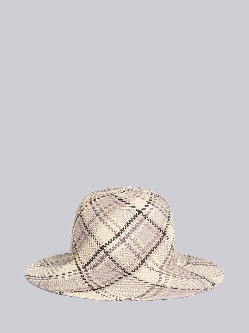 Straw Madras Sun Hat 1