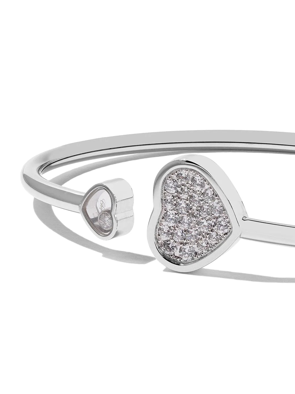 18kt white gold Happy Hearts diamond bangle - 3