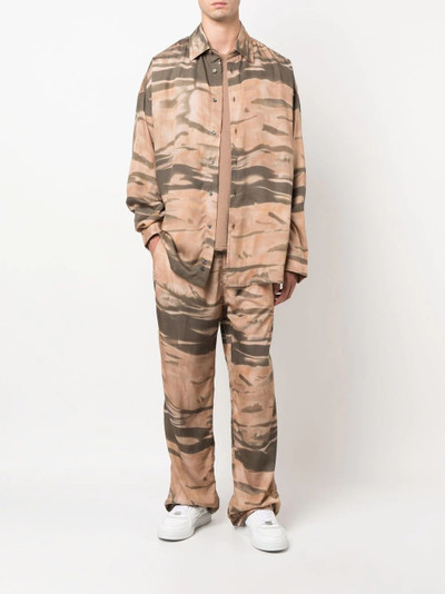 Diesel camouflage-print button-up shirt outlook