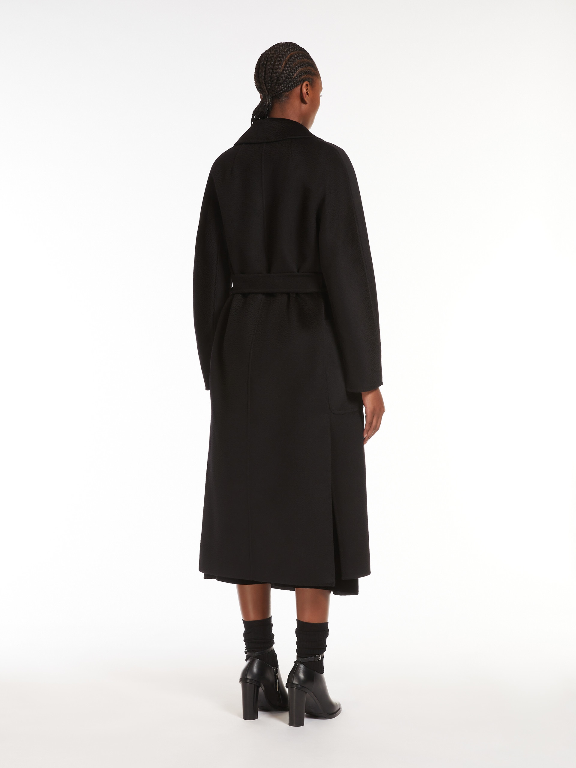 AMORE Cashmere and wool wrap coat - 4