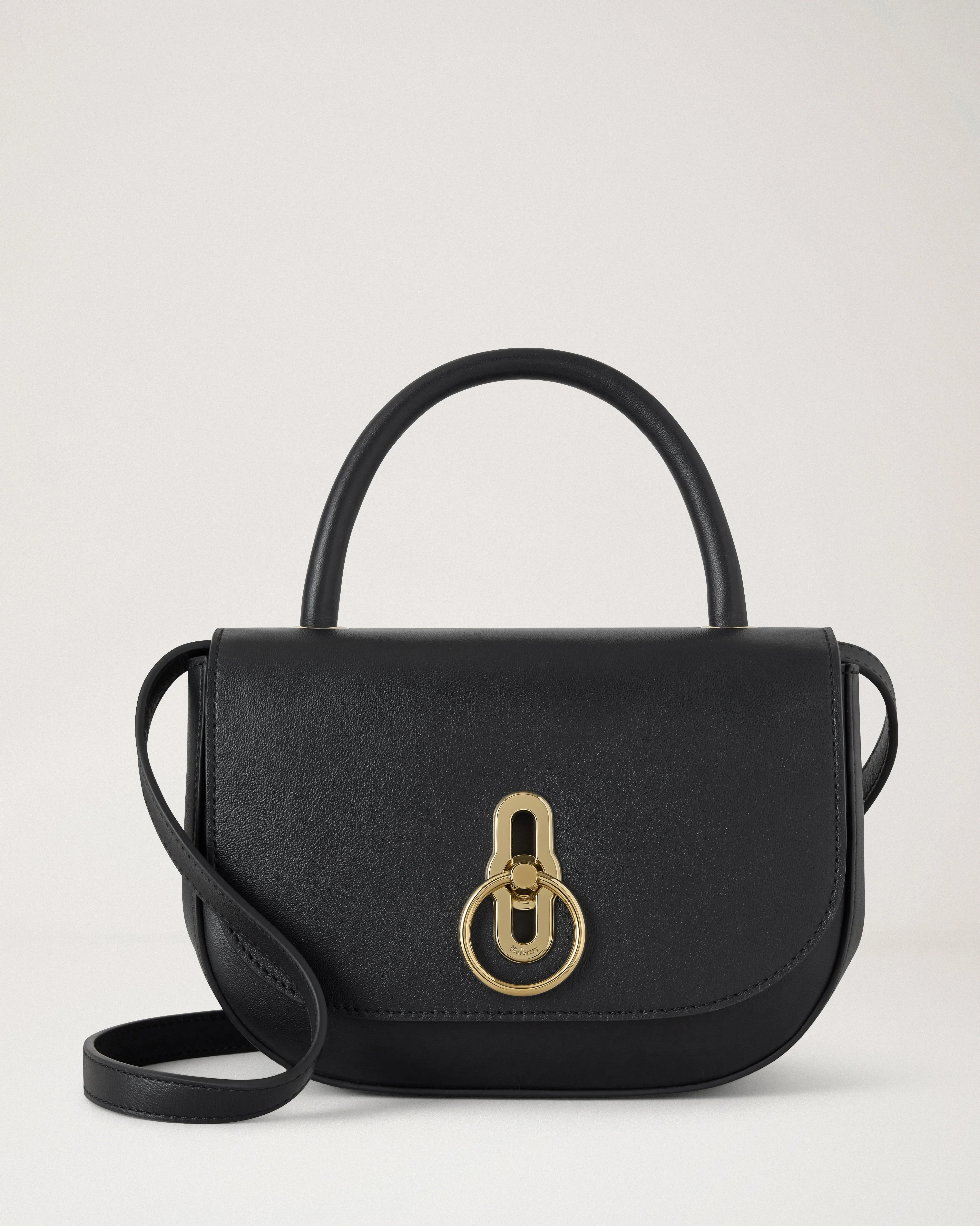 Small Amberley Top Handle Black Supple Smooth Leather - 1