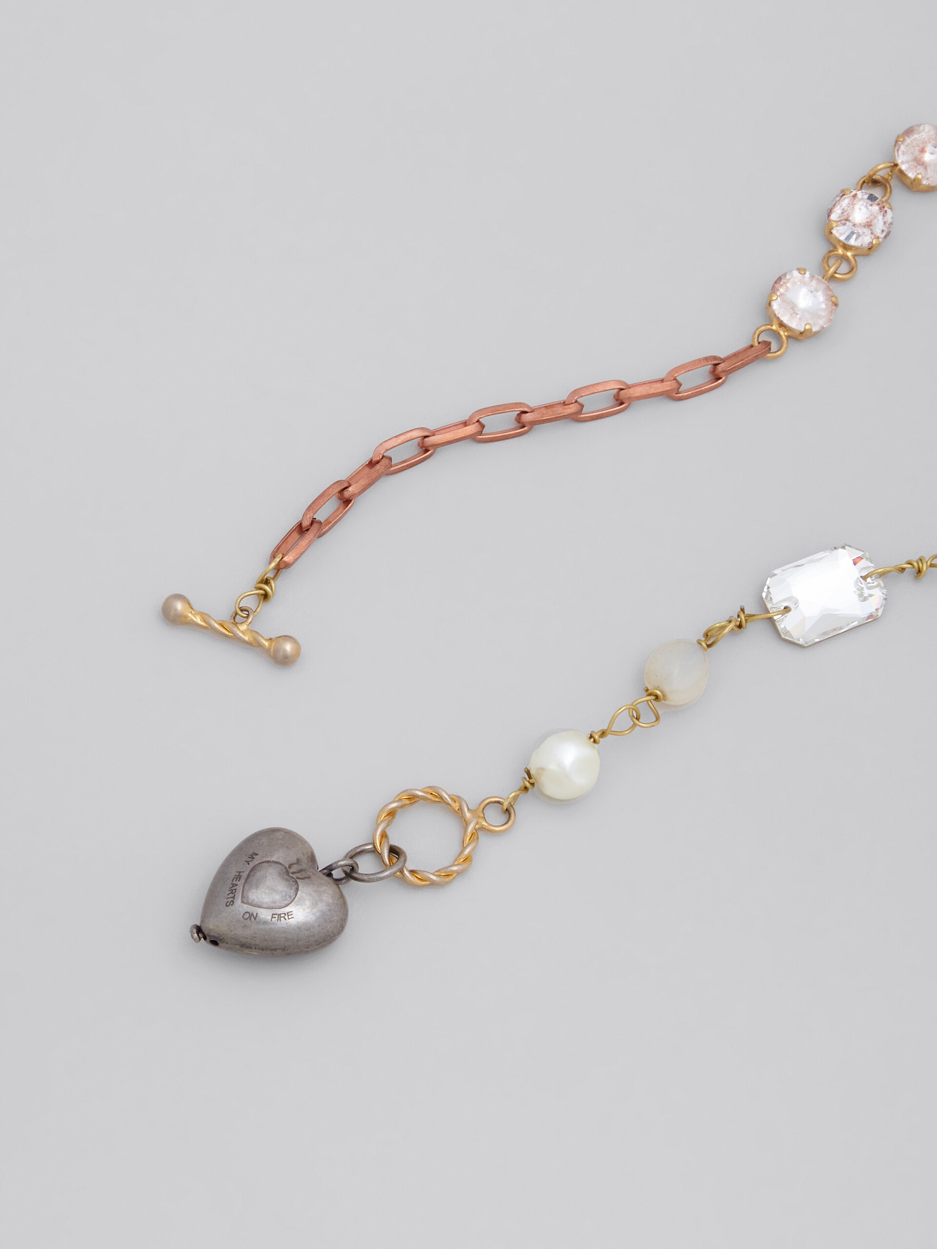 LUCKY HEARTS PENDANT CHAIN NECKLACE - 3