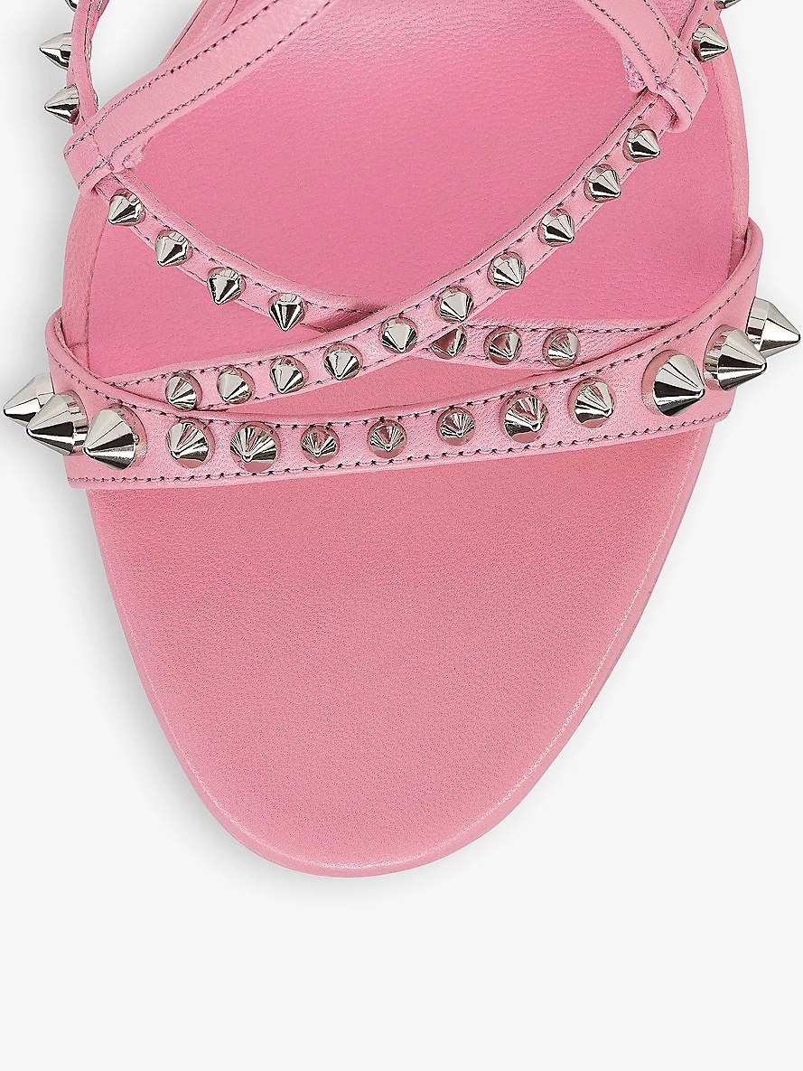 Tatooshka Spikes 100 leather heeled sandals - 3