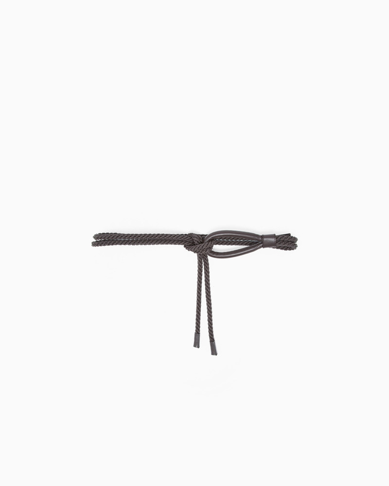 CORD BELT WITH LEATHER DETAILS 1