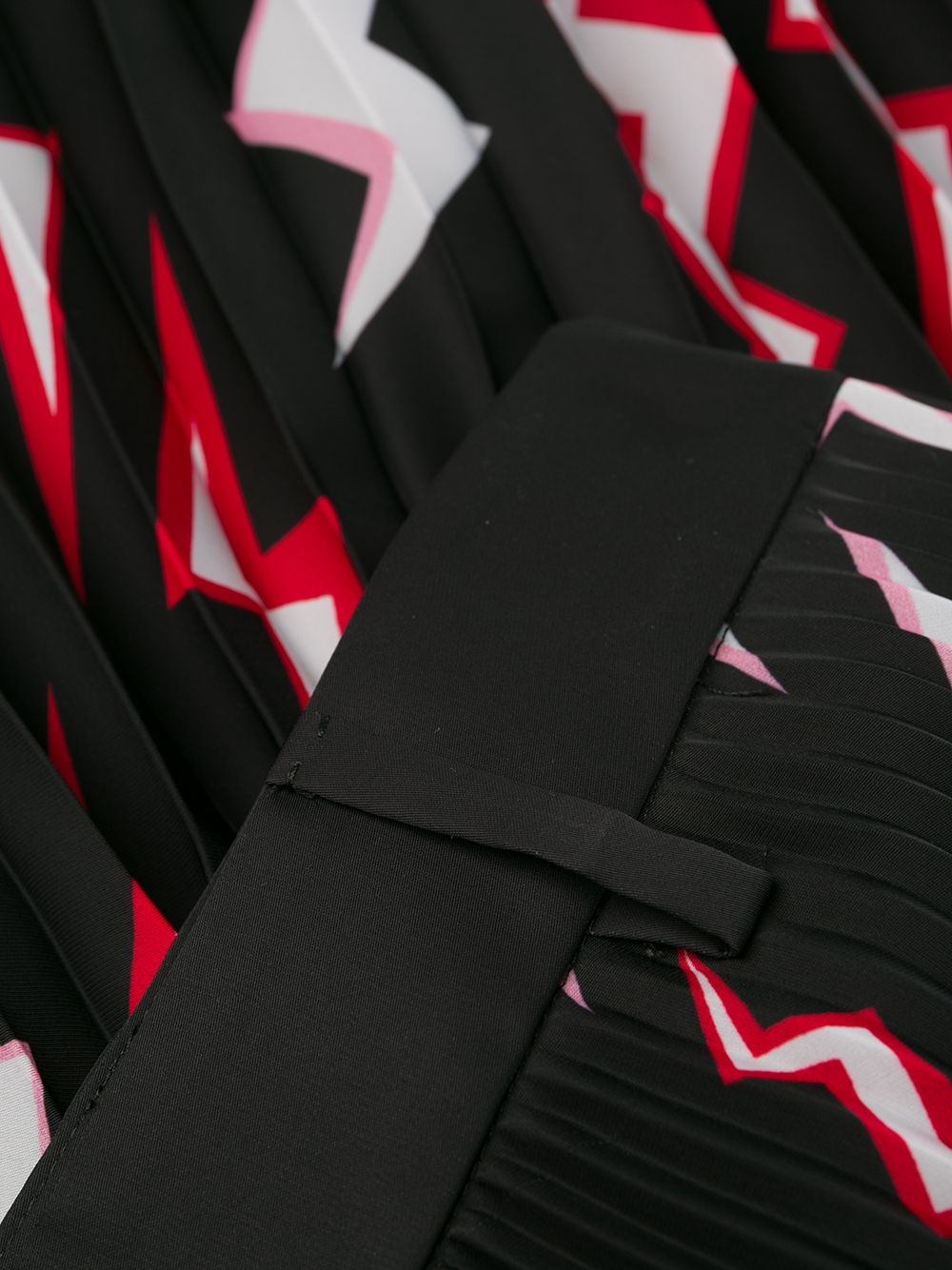 pleated lightning bolt skirt - 6