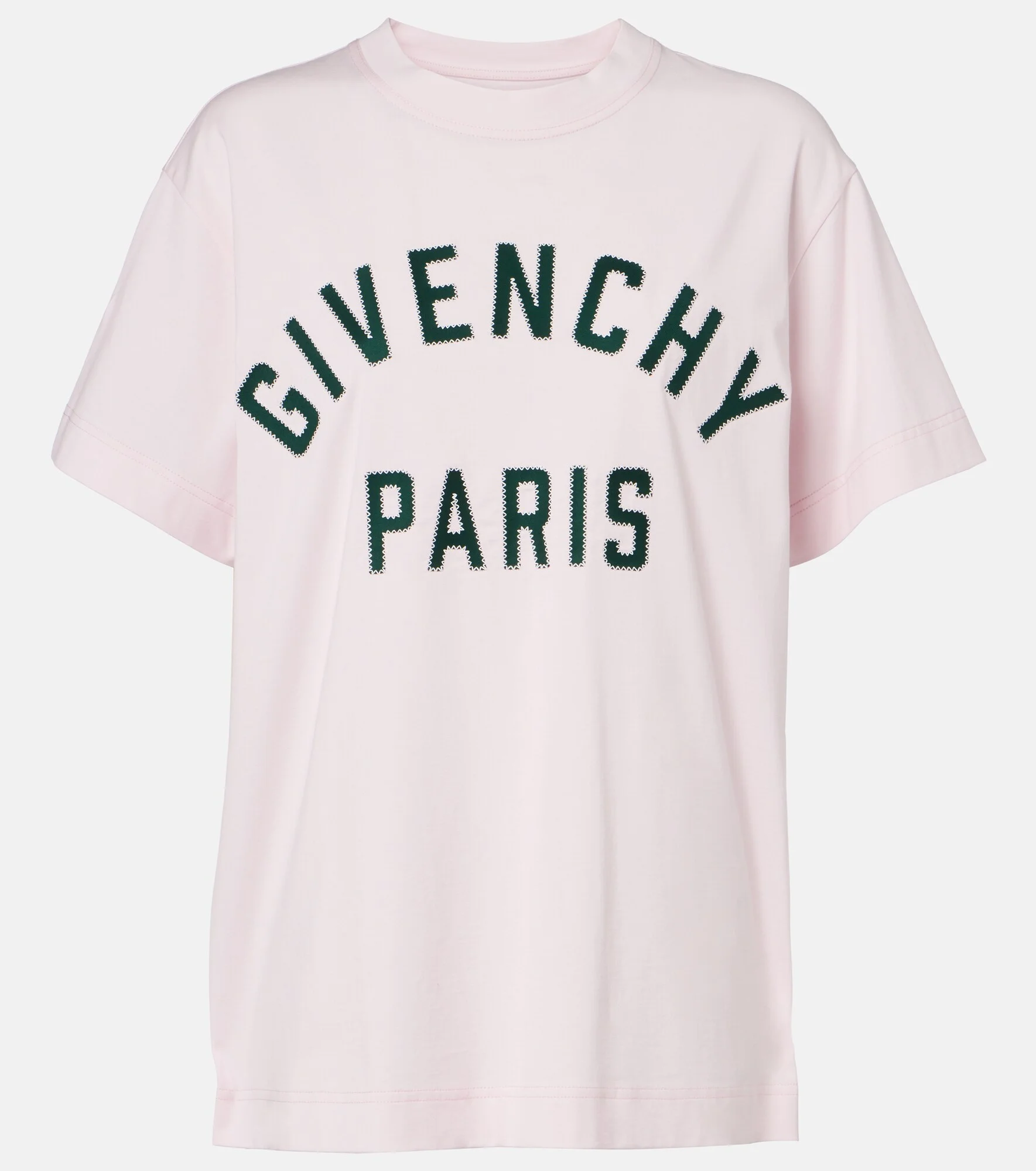 Logo appliqué cotton T-shirt - 1
