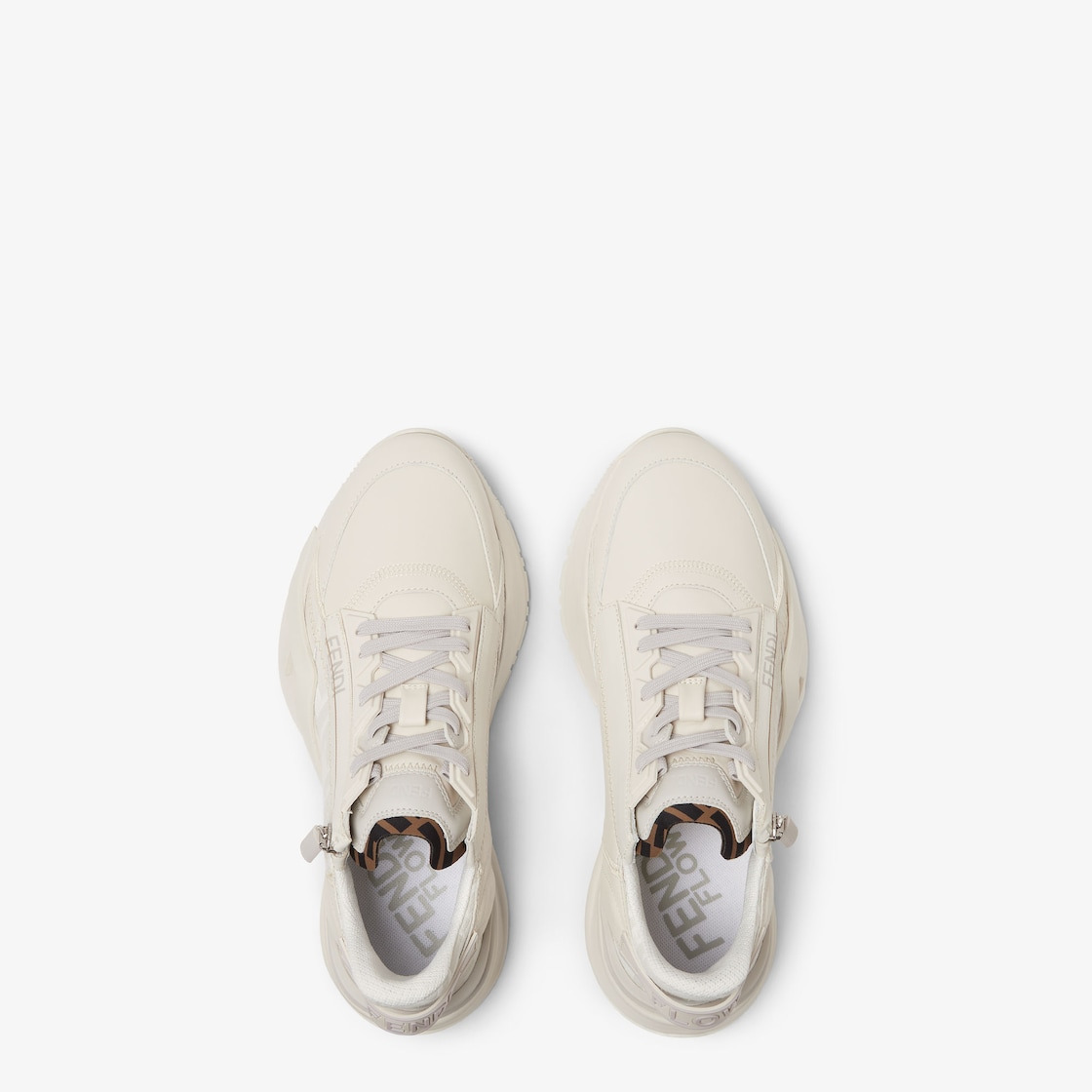 White leather low-tops - 4