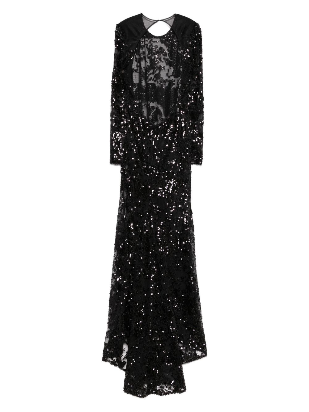 sequined tulle gown - 2