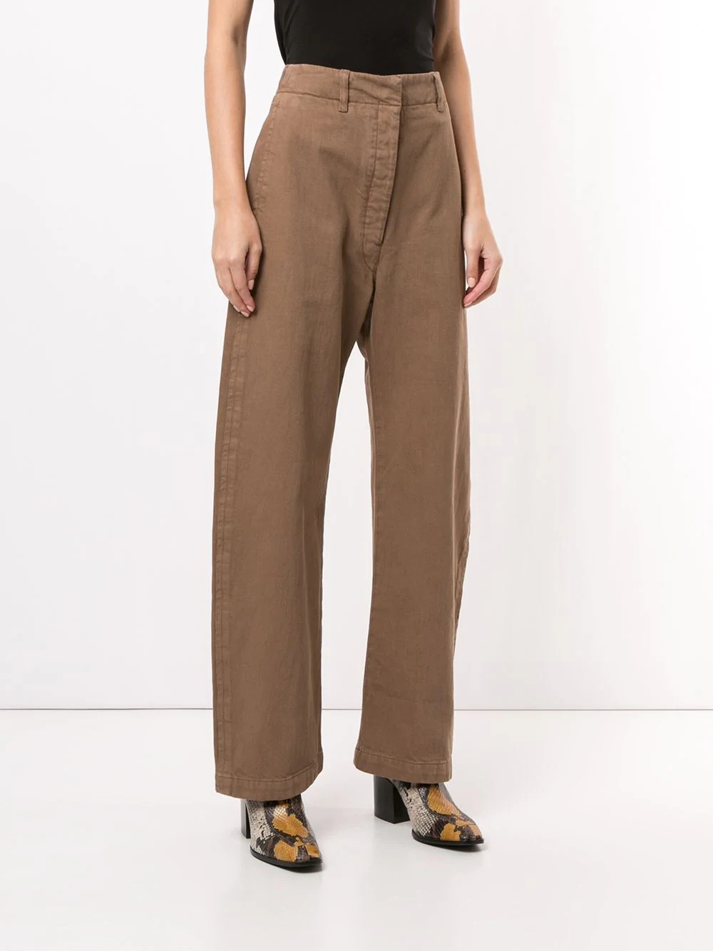 high-rise wide leg trousers  - 3