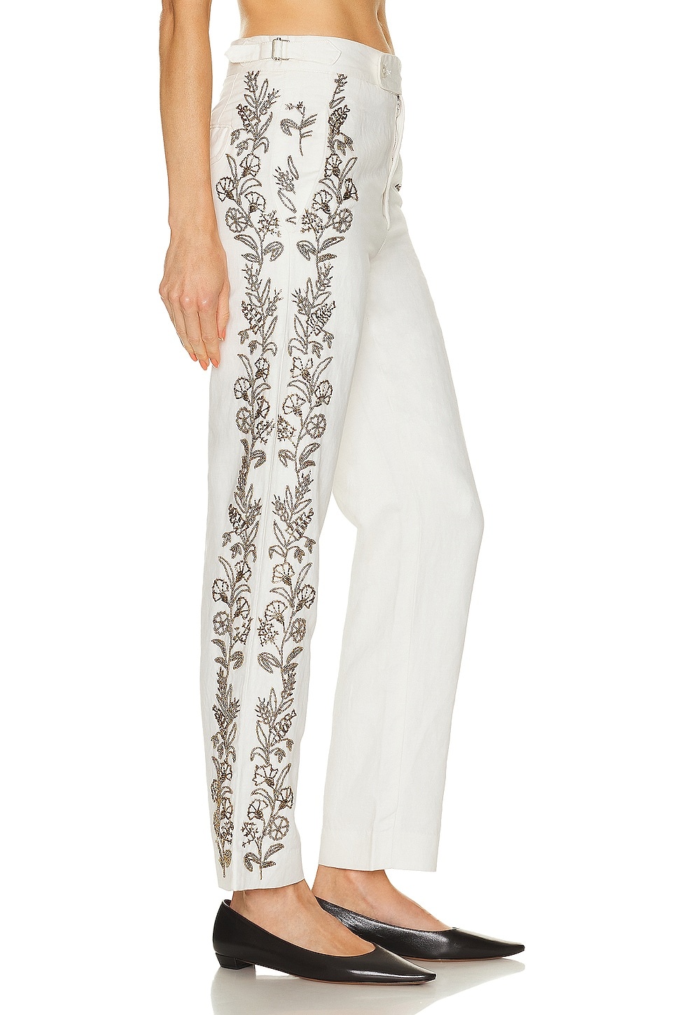 Beaded Wheat Flower Trouser - 2
