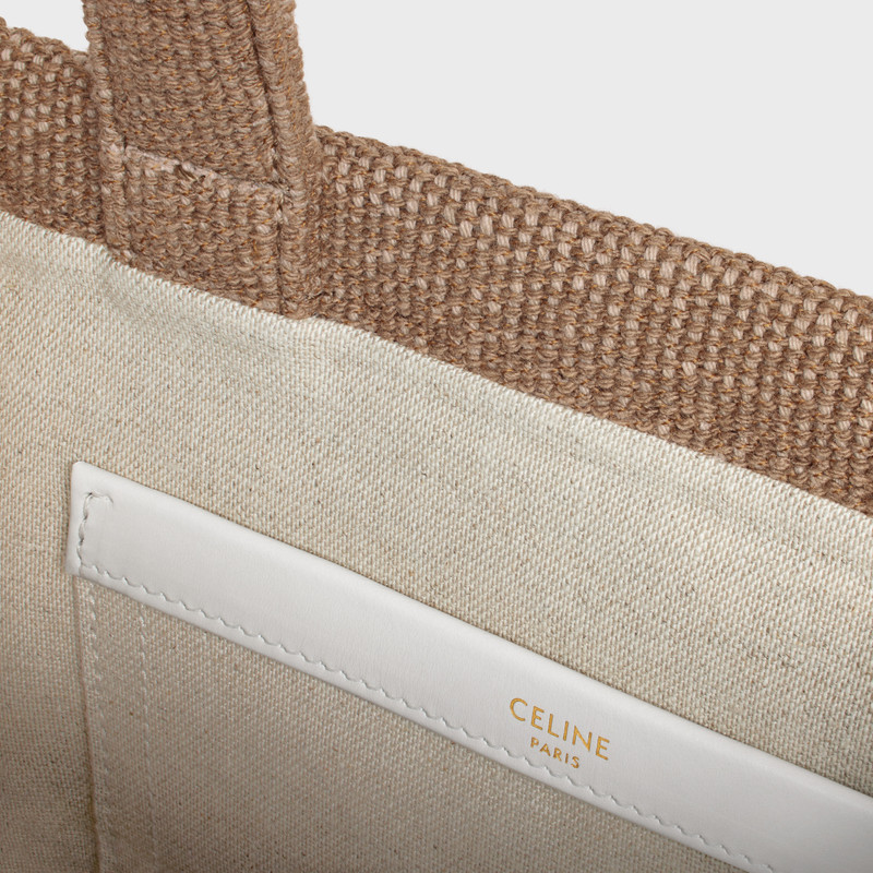 small cabas thais in TEXTILE AND CALFSKIN 4