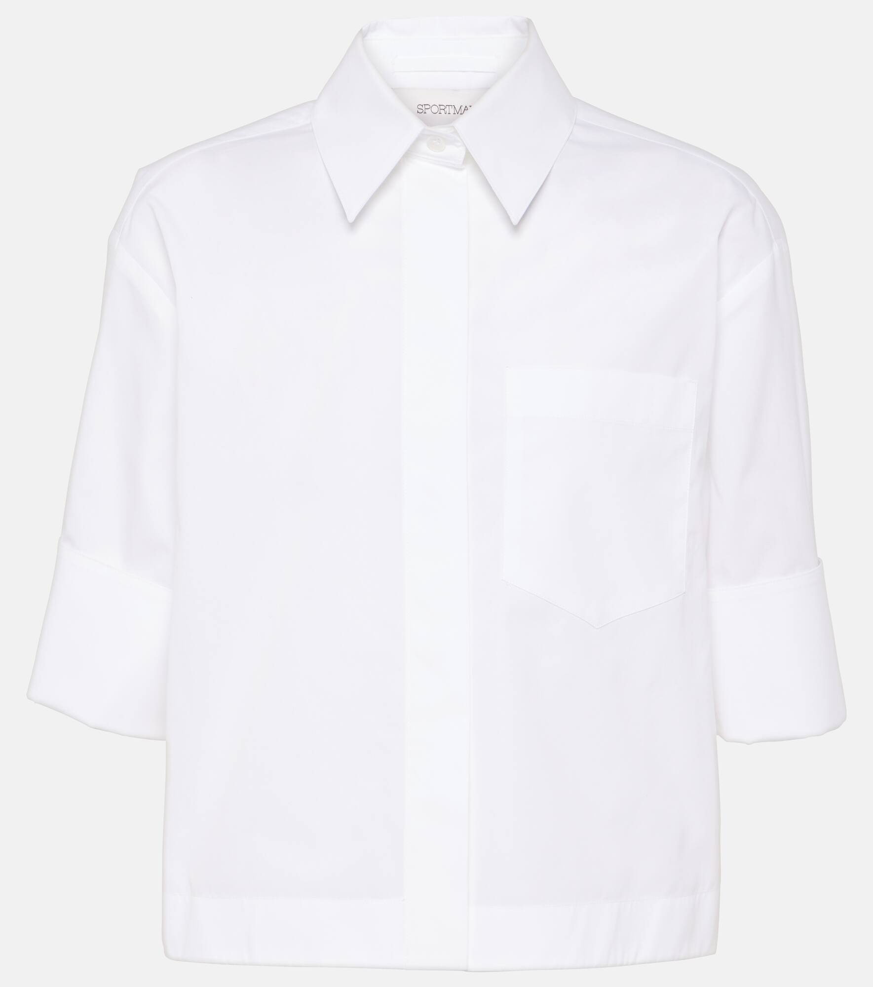 Cotton poplin shirt - 1